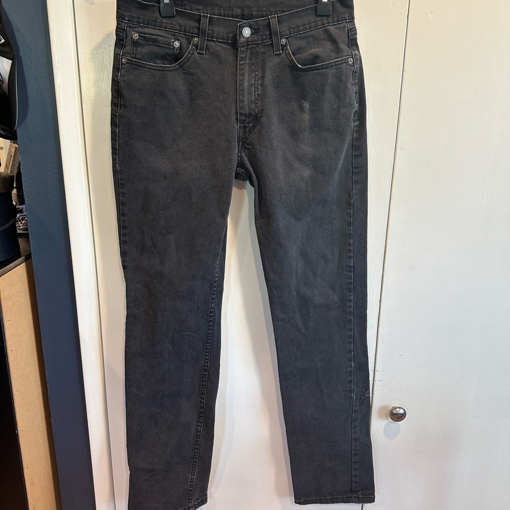 Levi's Men's Dark Gray Straight Jeans